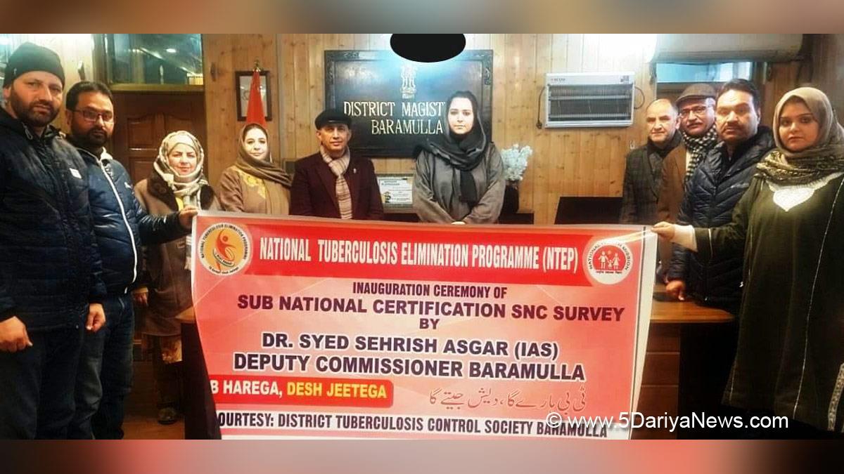 Baramulla, DDC Baramulla, Deputy Commissioner Baramulla, Dr Syed Sehrish Asgar, Dr. Syed Sehrish Asgar, Kashmir, Jammu And Kashmir, Jammu & Kashmir, District Administration Baramulla, National Tuberculosis Elimination Programme, NTEP, Sub National Certification, SNC