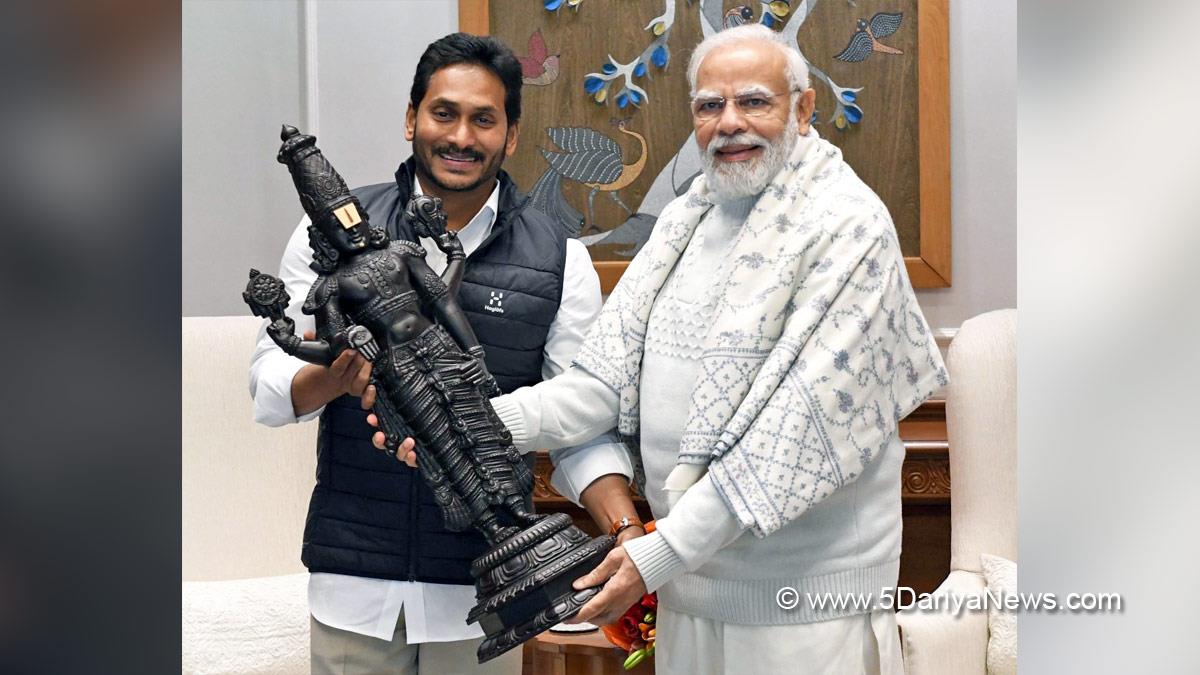 YS Jaganmohan Reddy, Y.S. Jagan Mohan Reddy, Yeduguri Sandinti Jaganmohan Reddy, Yuvajana Sramika Rythu Congress Party, YSRCP, Andhra Pradesh, Chief Minister of Andhra Pradesh, Narendra Modi, Modi, BJP, Bharatiya Janata Party, Prime Minister of India, Prime Minister, Narendra Damodardas Modi