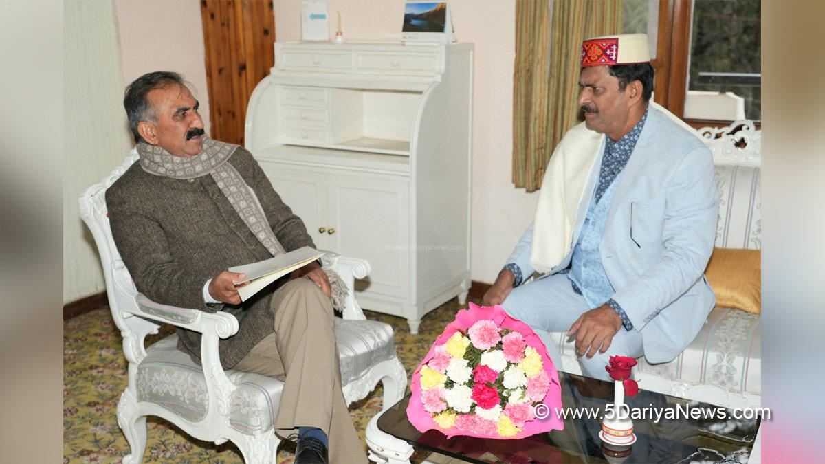 Sukhvinder Singh Sukhu, Himachal Pradesh, Himachal, Congress, Indian National Congress, Himachal Congress, Shimla , Chief Minister of Himachal Pradesh           
