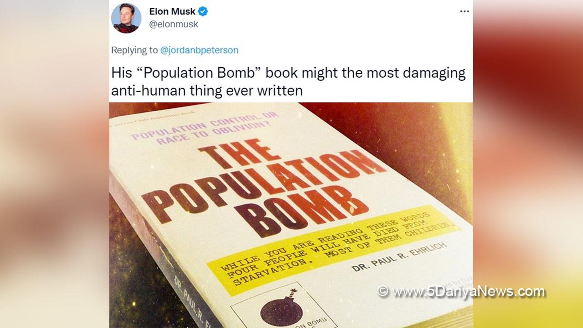 Elon Musk, SpaceX CEO, Tesla CEO, San Francisco, SpaceX Project, Paul Ehrlich, The Population Bomb