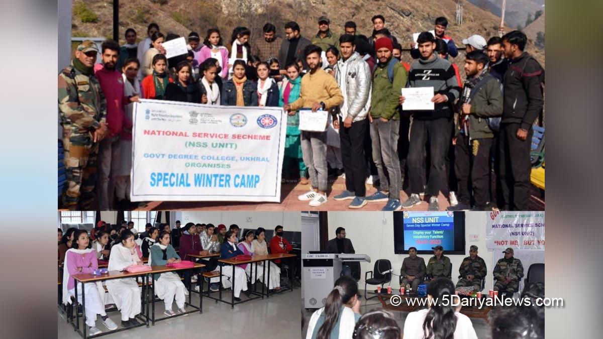 Ramban, NSS Special Winter Camp, National Service Scheme, NSS, Government Degree College Ukhral, Jammu And Kashmir, Jammu & Kashmir
