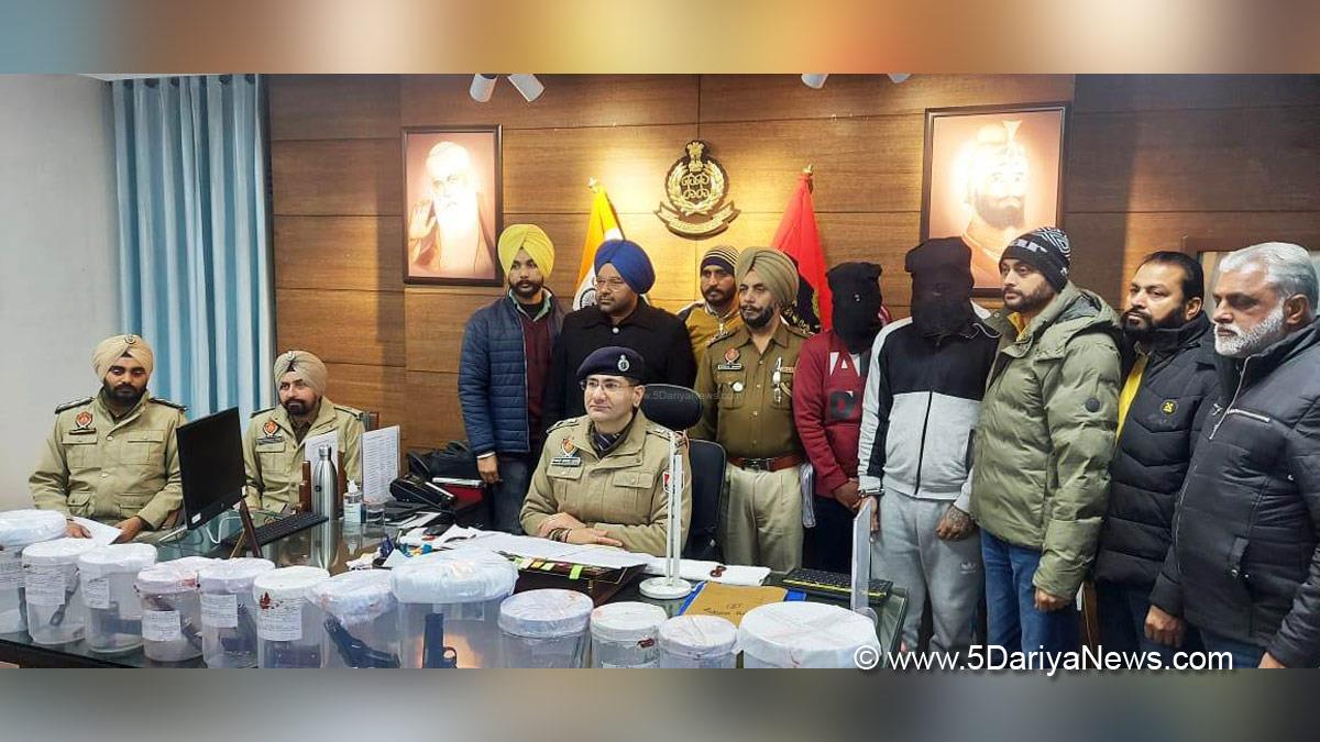 Crime News Punjab, Punjab Police, Police, Crime News, Ropar Police, Ropar, Rupnagar, Rupnagar Police, Jaggu Bhagwanpuria Gang, Vivek Sheel Soni 