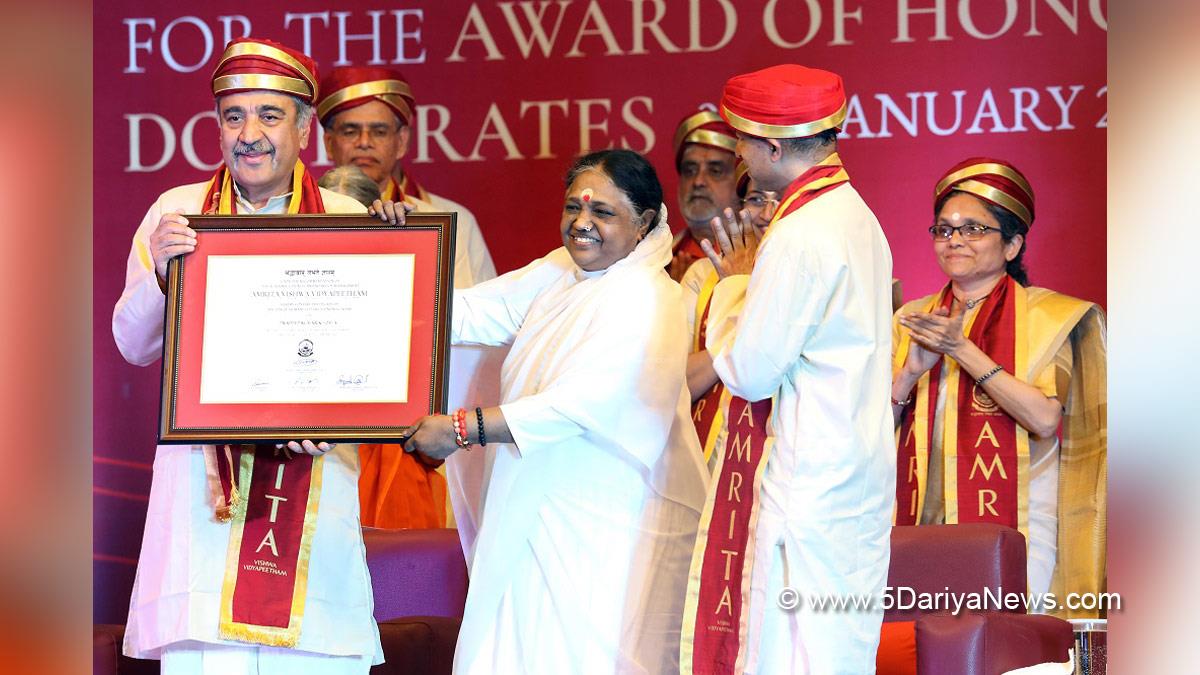 Sri Mata Amritanandamayi Devi, Amma, Amrita Vishwa Vidyapeetham, Prof. Pradeep Khosla, University of California, San Diego, UCSD