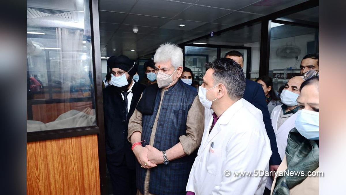 Manoj Sinha, Lieutenant Governor J&K, Raj Bhavan, Jammu, Srinagar, Kashmir, Jammu And Kashmir, Jammu & Kashmir, GMC Jammu, Rajouri Terror Attack