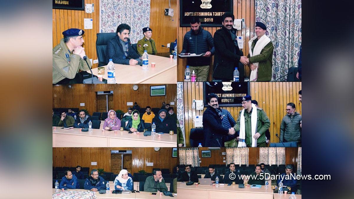 Budgam, Deputy Commissioner Budgam, DC Budgam, S F Hamid, Kashmir, Jammu And Kashmir, Jammu & Kashmir, District Administration Budgam, SSP Budgam, Tahir Saleem