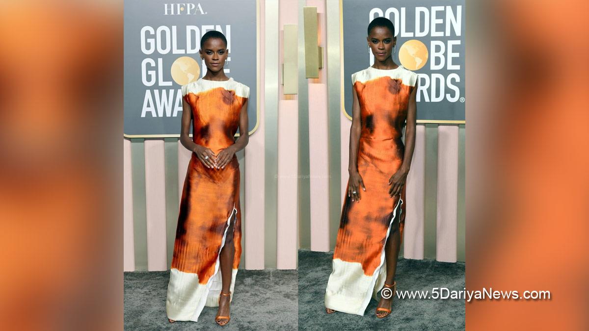 Hollywood, Los Angeles, Actress, Actor, Cinema, Movie, Golden Globes, Golden Globes 2023, Red Carpet, Globes Red Carpet, Letitia Wright, Black Panther, Black Panther 3, Black Panther Wakanda Forever