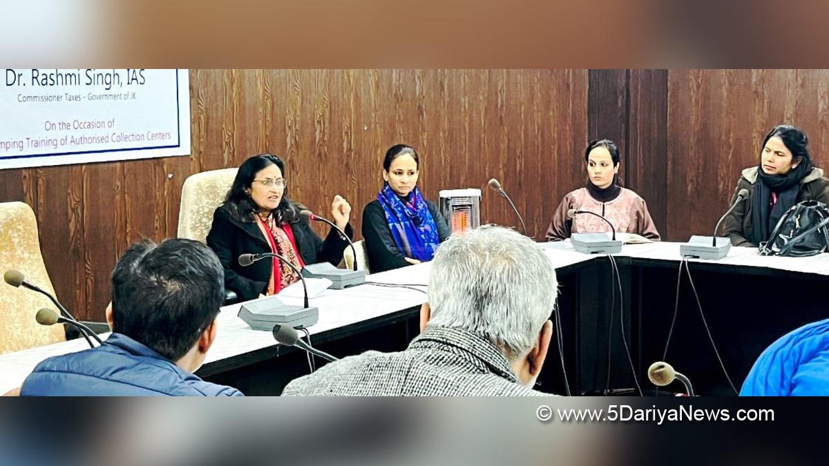 Jammu, State Taxes Department, Dr. Rashmi Singh, Jammu And Kashmir, Jammu & Kashmir, Stock Holding Corporation of India Limited, SHCIL