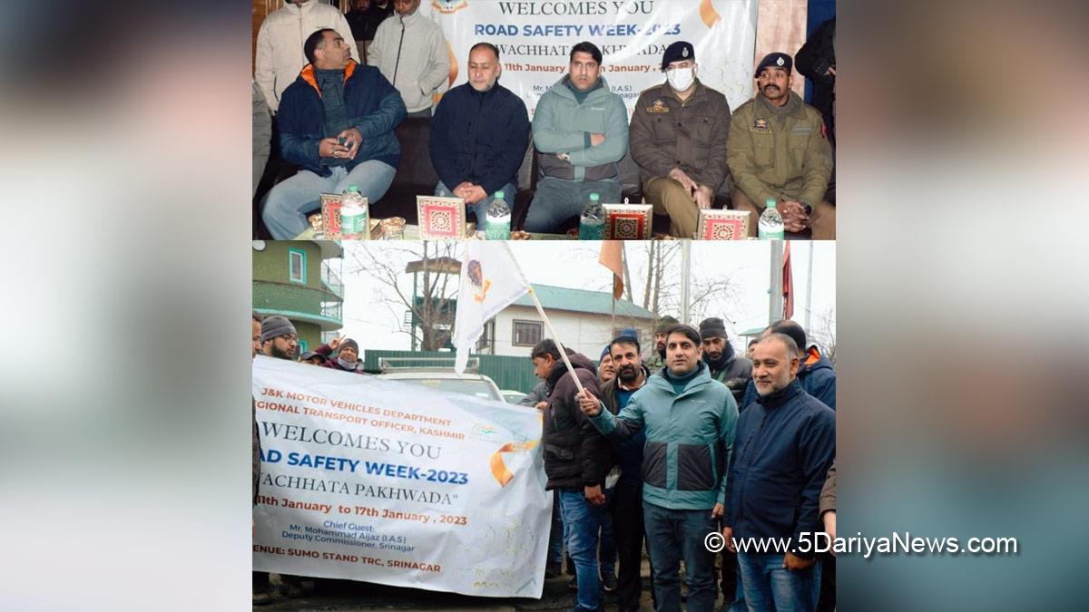  Srinagar, Deputy Commissioner Srinagar, Mohammad Aijaz Asad, Jammu, Kashmir, Jammu And Kashmir, Jammu & Kashmir, District Administration Srinagar, Road Safety Week, Swachhata Pakhwada 2023