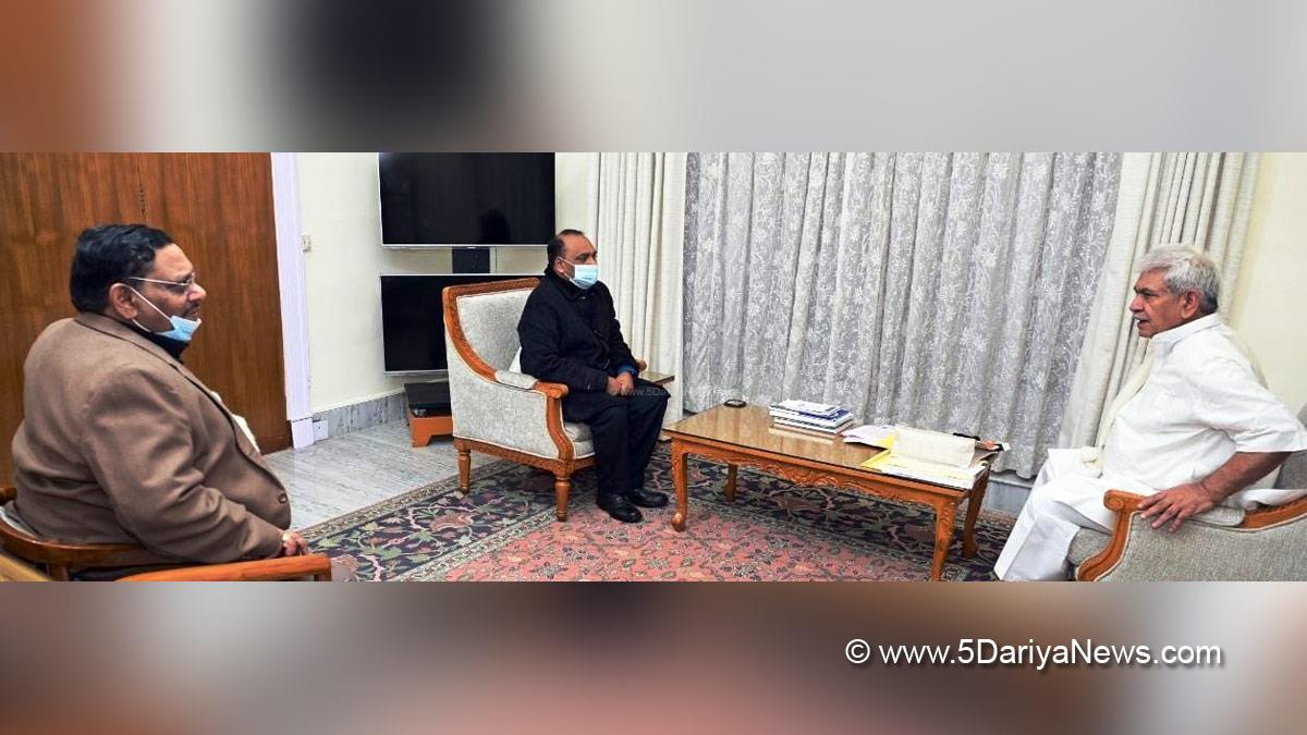  Manoj Sinha, Lieutenant Governor J&K, Raj Bhavan, Jammu, Srinagar, Kashmir, Jammu And Kashmir, Jammu & Kashmir, Justice Ali Mohammad Magrey, Baldev Prakash