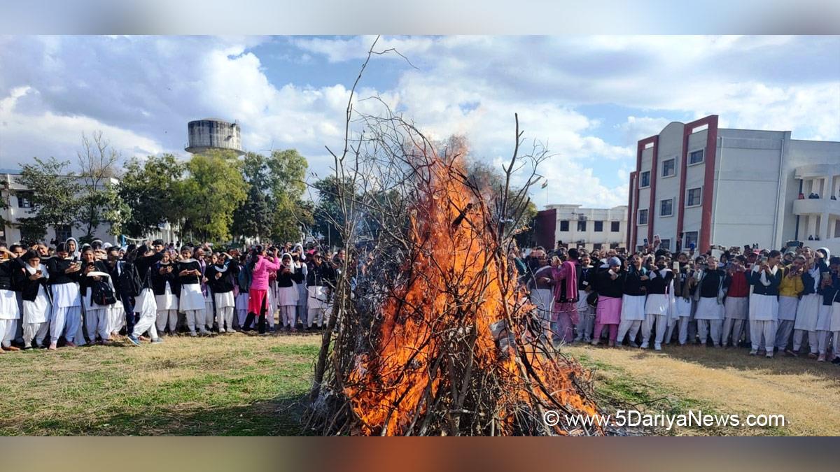Udhampur, Government College for Women Udhampur, Shikshit Bharat Club, Lohri Festival, Jammu And Kashmir, Jammu & Kashmir