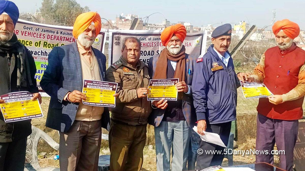 Rajouri, Motor Vehicle Department Rajouri, Road Safety Awareness Week, Jammu And Kashmir, Jammu & Kashmir