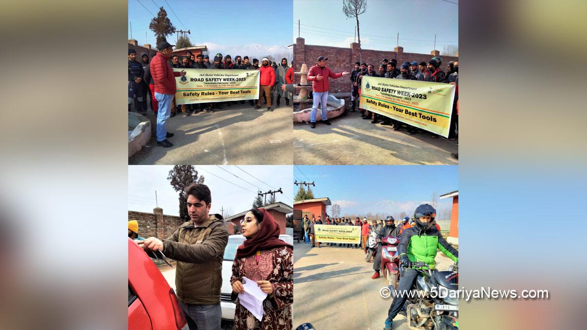 Ganderbal, Assistant Regional Transport Officer Ganderbal, Road Safety Week, Jammu And Kashmir, Jammu & Kashmir