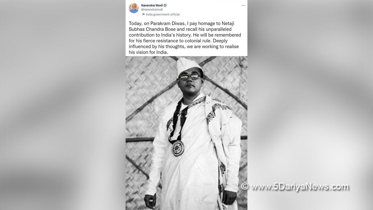 Narendra Modi, Modi, BJP, Bharatiya Janata Party, Prime Minister of India, Prime Minister, Narendra Damodardas Modi, Netaji Subhas Chandra Bose