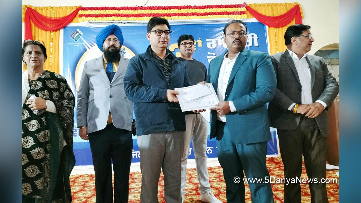DC Tarntaran, Rishipal Singh, Tarntaran, Deputy Commissioner Tarntaran, 13th National Voters Day 