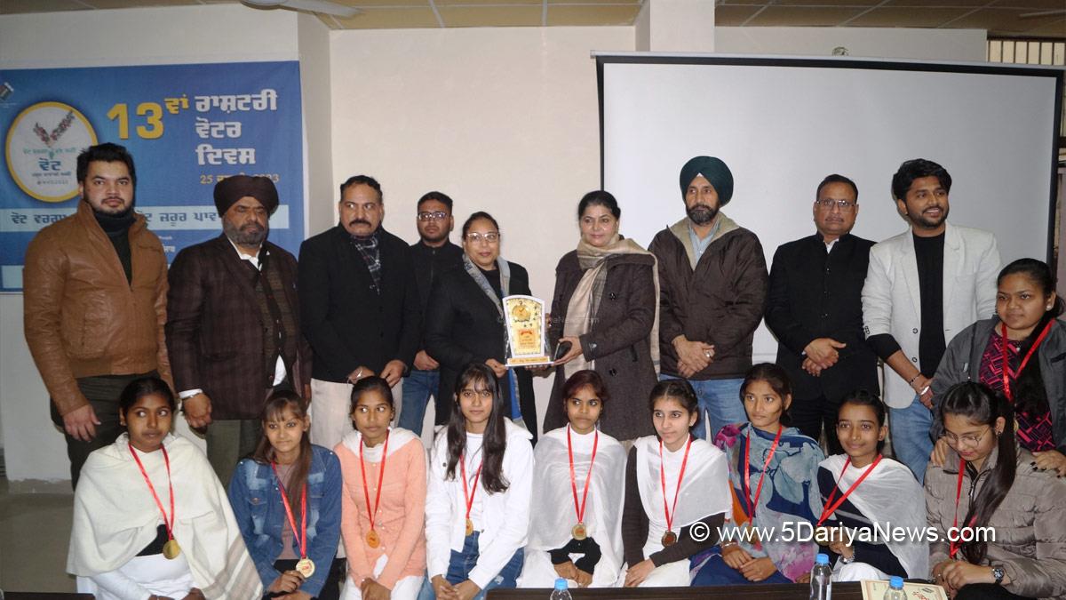 DC Mansa, Deputy Commissioner Mansa, Baldeep Kaur, 13th National Voters Day 
