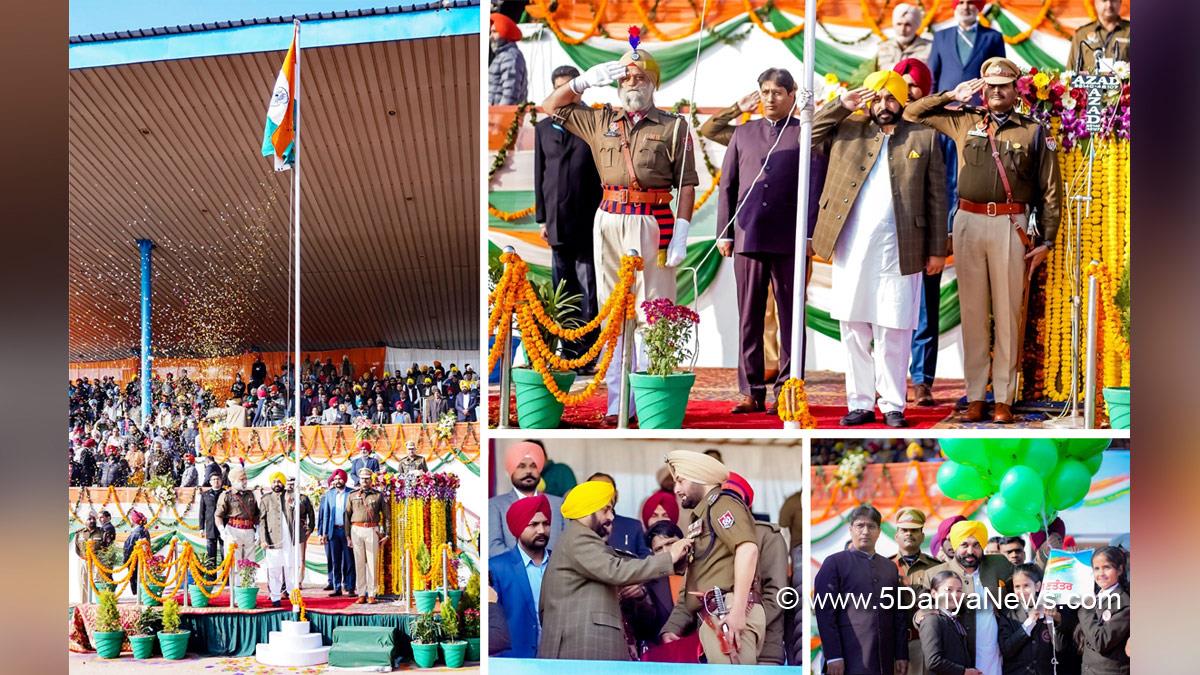 Bhagwant Mann, AAP, Aam Aadmi Party, Aam Aadmi Party Punjab, AAP Punjab, Government of Punjab, Punjab Government, Punjab, Chief Minister Of Punjab, #RepublicDay, #26january, Republic Day, 74th Republic Day, 74th Republic Day of India, 26 january
