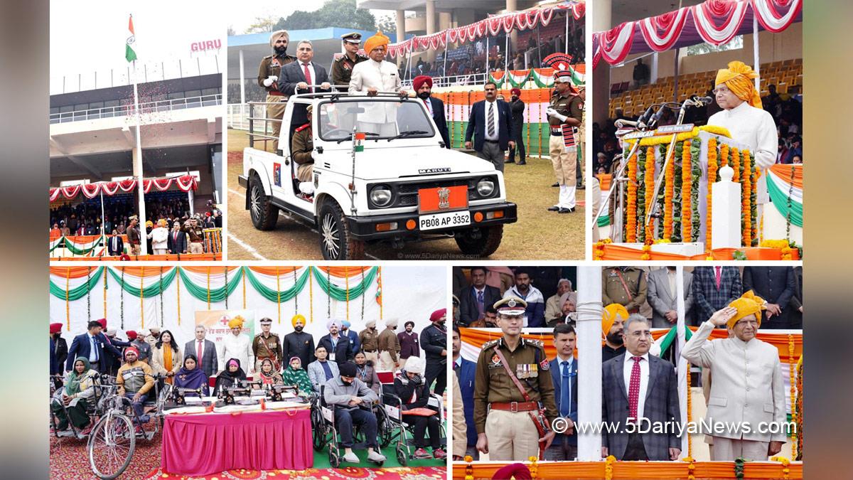 Banwari Lal Purohit, Banwarilal Purohit , Governor of Punjab, Punjab Governor, Punjab Raj Bhavan, #RepublicDay, #26january, Republic Day, 74th Republic Day, 74th Republic Day of India, 26 january