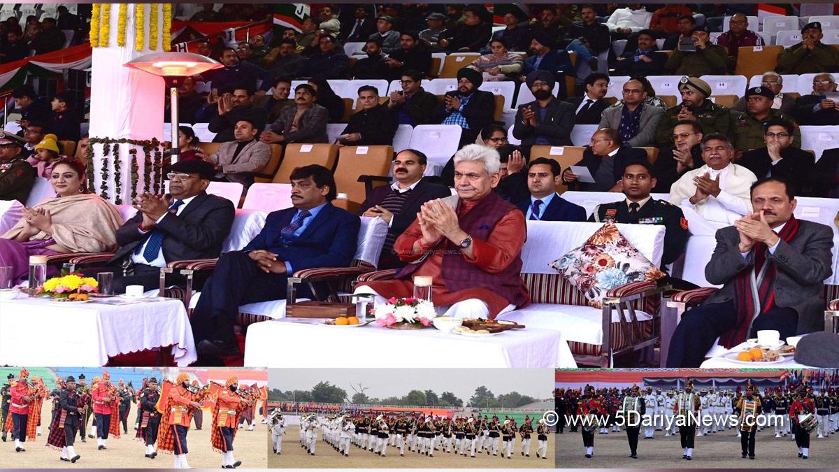 Manoj Sinha, Lieutenant Governor J&K, Raj Bhavan, Jammu, Srinagar, Kashmir, Jammu And Kashmir, Jammu & Kashmir, Republic Day, 74th Republic Day