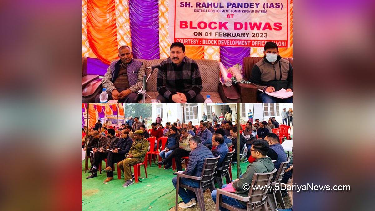 Kathua, DDC Kathua, District Development Commissioner Kathua, Rahul Pandey, Kashmir, Jammu And Kashmir, Jammu & Kashmir, District Administration Kathua, Block Diwas, Jan Abhiyan Camp, Jan Abhiyan, Jan Sunvayi, Jan Abhiyan, Jan Adhikar, Awami Muhim, Jan Abhiyan Program, Mega Block Diwas, Weekly Block Diwas