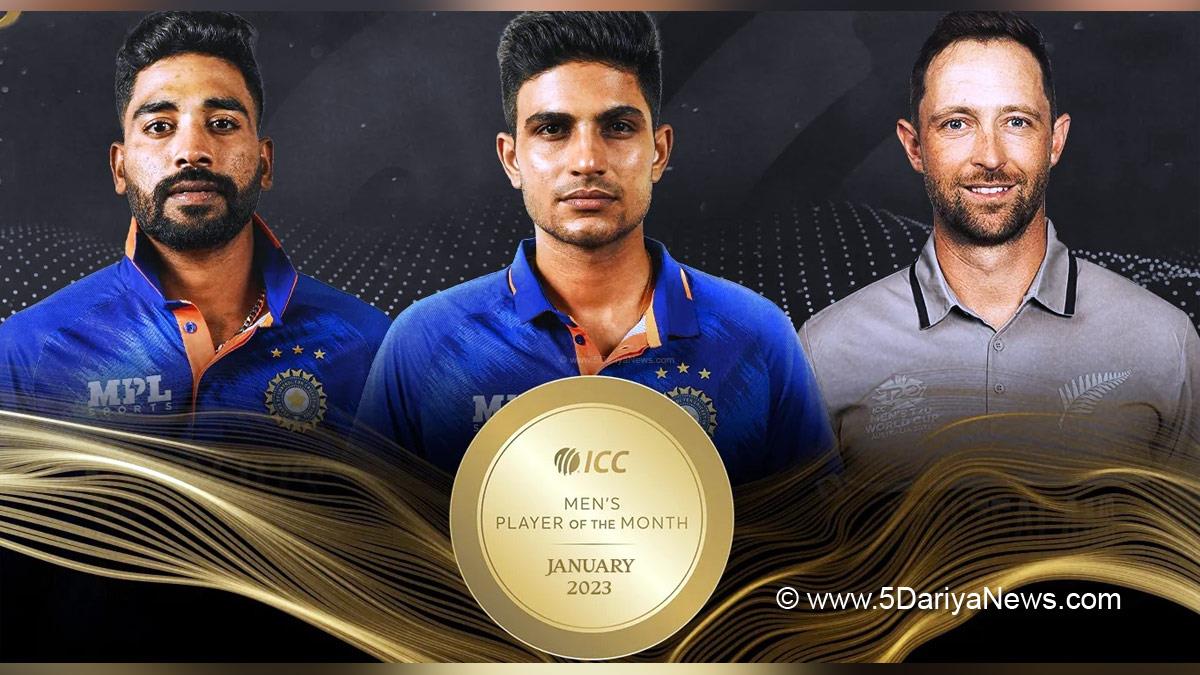 Sports News, Cricket, Cricketer, Player, Bowler, Batsman, Shubman Gill, Mohammad Siraj, Devon Conway, ICC Mens Player of the Month awards for January 2023