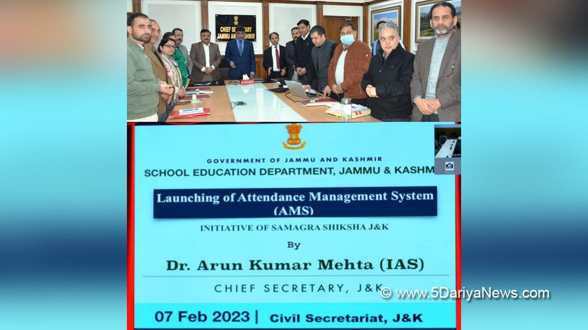 Arun Kumar Mehta, Dr. Arun Kumar Mehta, Kashmir, Jammu And Kashmir, Jammu & Kashmir, Chief Secretary Kashmir