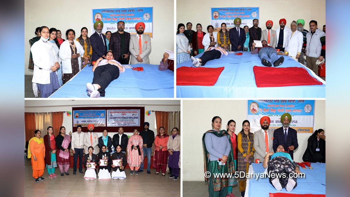 Preet Kohli, Blood Camp, Blood Donation Camp, Dashmesh Girls College Mukerian
