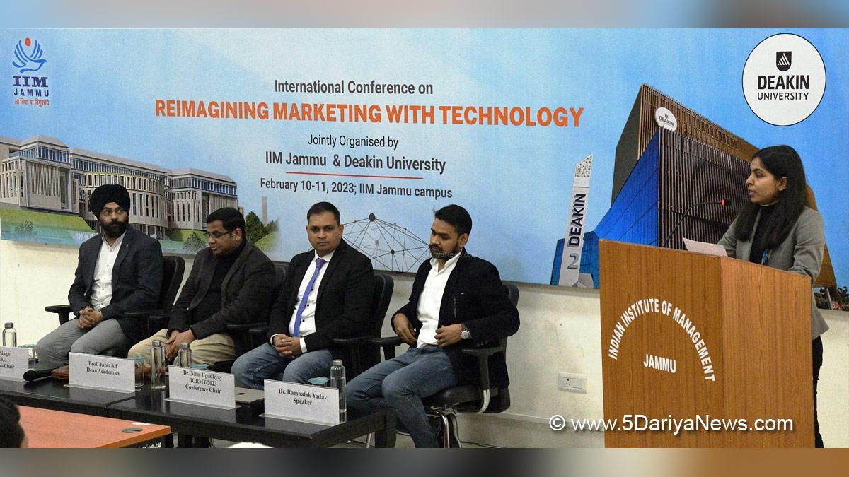 Jammu, Indian Institute of Management Jammu, International Conference, Reimagining Marketing with Technology, Jammu And Kashmir, Jammu & Kashmir