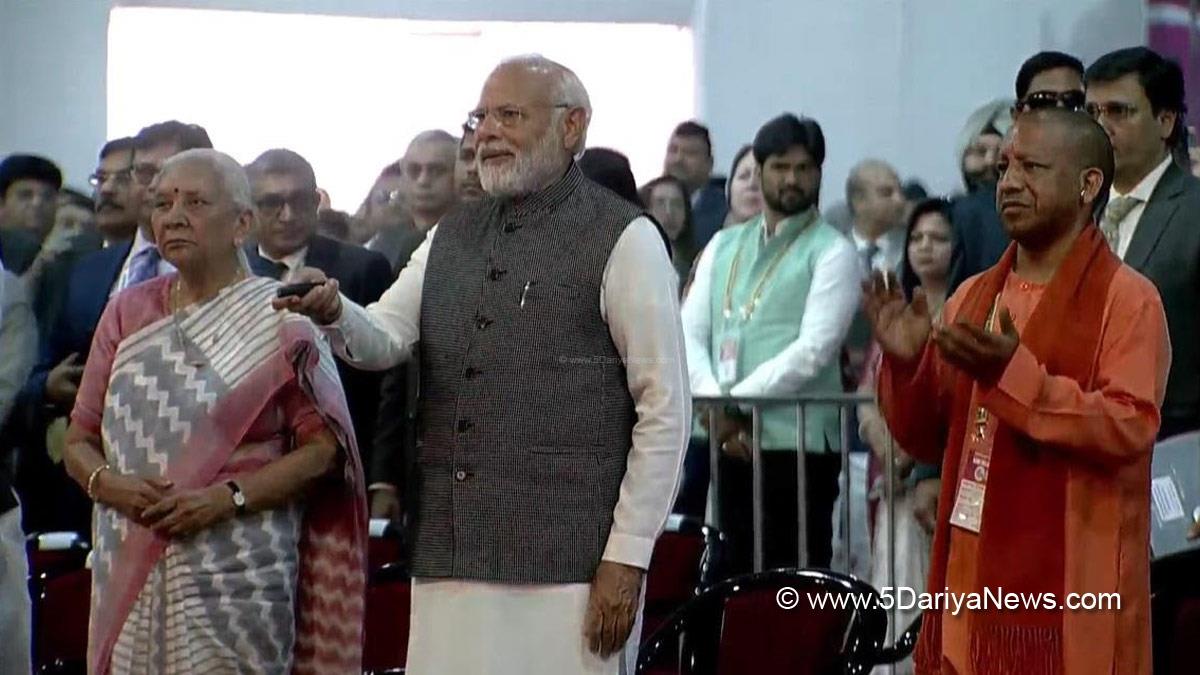 Narendra Modi, Modi, BJP, Bharatiya Janata Party, Prime Minister of India, Prime Minister, Narendra Damodardas Modi, Yogi Adityanath, Uttar Pradesh Chief Minister, Global Investors Summit, GIS, Global Investors Summit 2023, GIS 2023