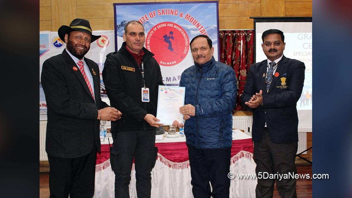 Rajiv Rai Bhatnagar, Rajeev Rai Bhatnagar, Advisor to Lieutenant Governor, Srinagar, Kashmir, Jammu And Kashmir, Jammu & Kashmir, Indian Institute of Skiing and Mountaineering, IISM