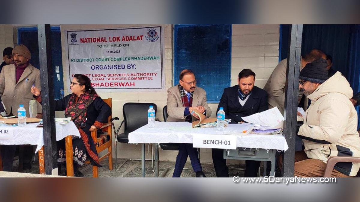 Bhaderwah, National Lok Adalat, Jammu And Kashmir, Jammu & Kashmir, Doda