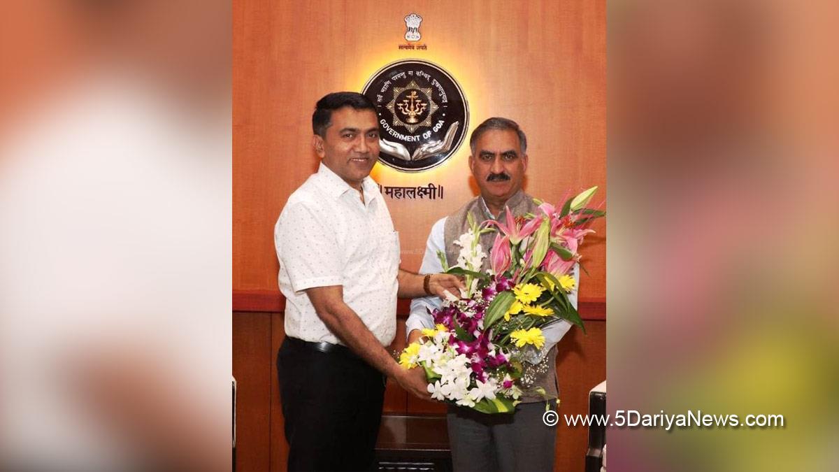 Dr. Pramod Sawant, Sukhvinder Singh Sukhu, Himachal Pradesh, Himachal, Congress, Indian National Congress, Himachal Congress, Shimla, Chief Minister of Himachal Pradesh, Goa