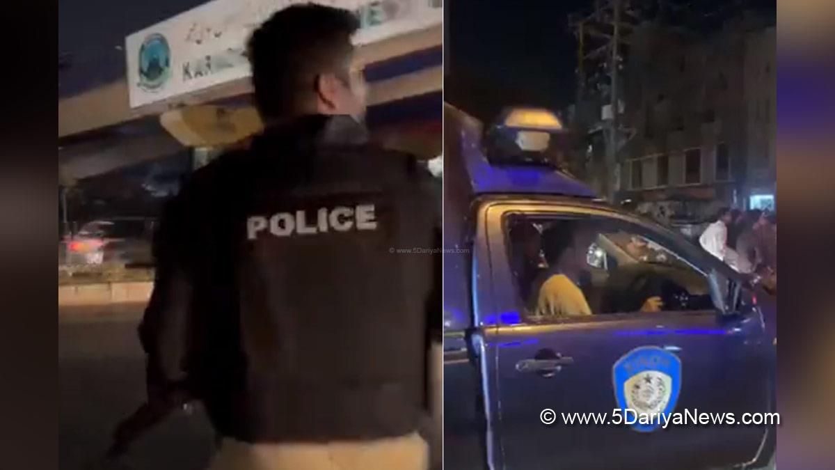 Crime News World, Crime News, Karachi, Karachi Police, Karachi Police News, Karachi News, Terrorist, Capital City Police Officer, CCPO, Gunfire Amid Attack On Karachi Police
