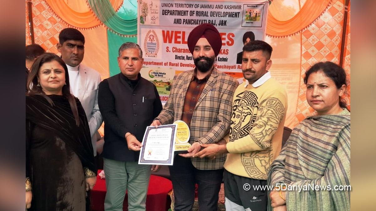 Jammu, Director Rural Sanitation, Charandeep Singh, Jammu And Kashmir, Jammu & Kashmir
