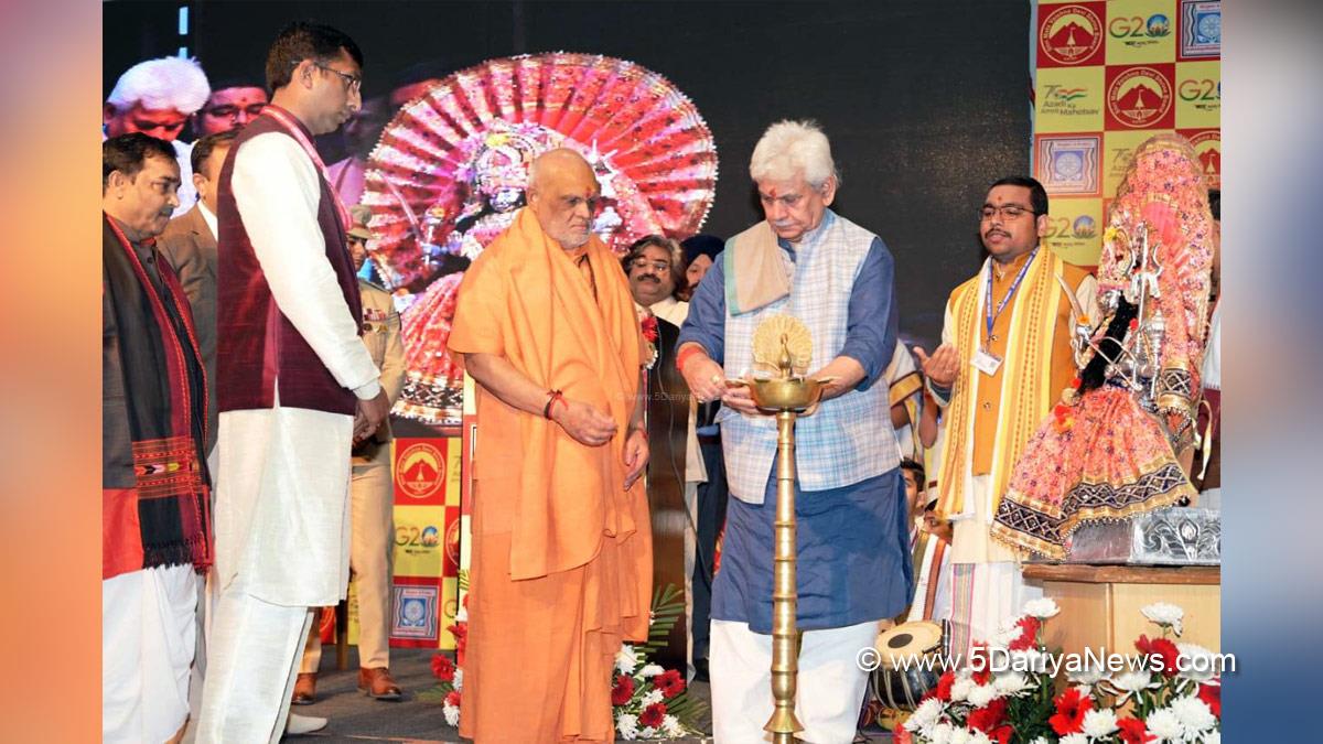 Manoj Sinha, Lieutenant Governor J&K, Raj Bhavan, Jammu, Srinagar, Kashmir, Jammu And Kashmir, Jammu & Kashmir, North Zone Youth Festival, KSHITIJ