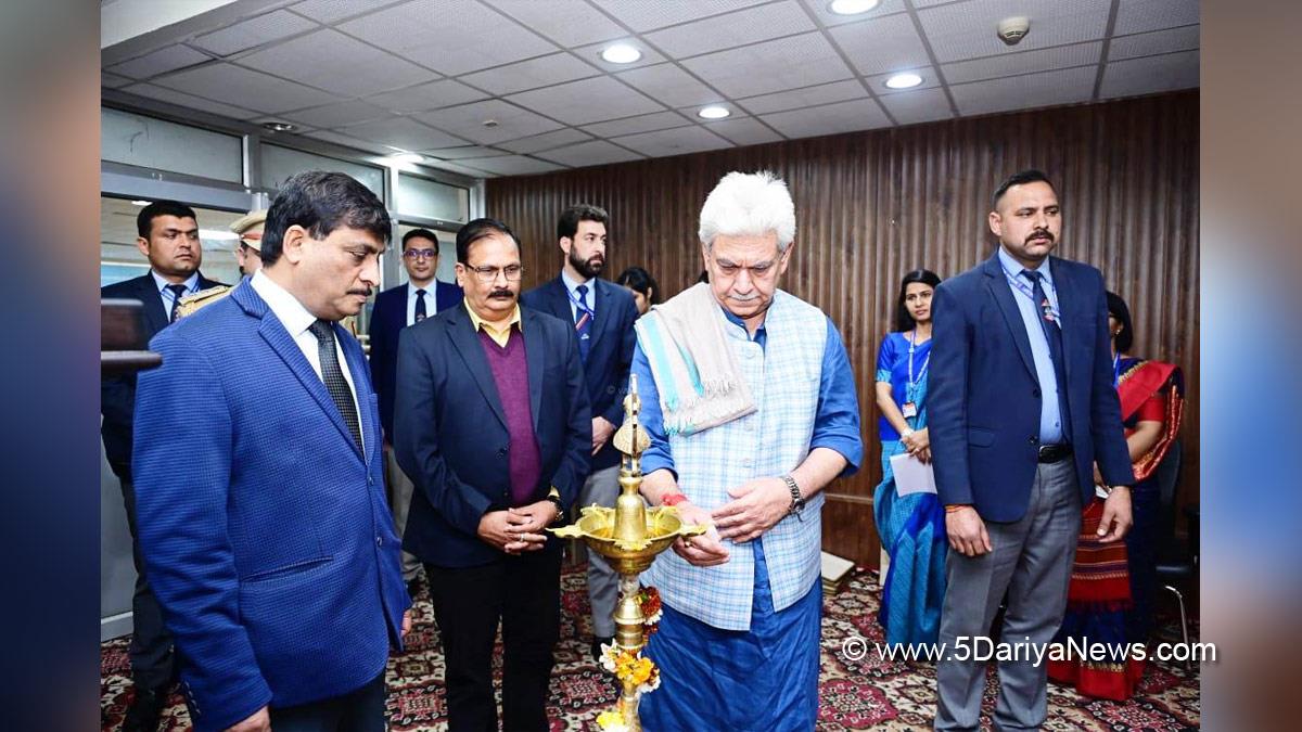 Manoj Sinha, Lieutenant Governor J&K, Raj Bhavan, Jammu, Srinagar, Kashmir, Jammu And Kashmir, Jammu & Kashmir, Aerosol Winter School 2023, Central University of Jammu, Arun Kumar Mehta, Dr. Arun Kumar Mehta, Chief Secretary