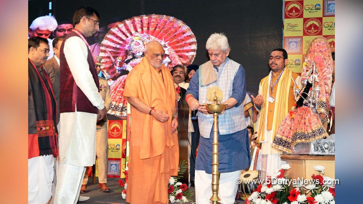 Manoj Sinha, Lieutenant Governor J&K, Raj Bhavan, Jammu, Srinagar, Kashmir, Jammu And Kashmir, Jammu & Kashmir, North Zone Youth Festival, KSHITIJ
