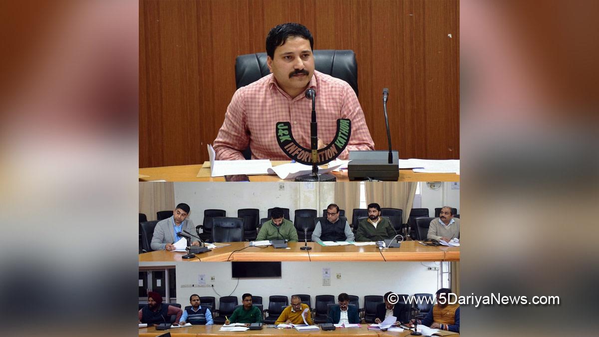 Kathua, DDC Kathua, District Development Commissioner Kathua, Rahul Pandey, Kashmir, Jammu And Kashmir, Jammu & Kashmir, District Administration Kathua, Rural Infrastructure Development Fund, RIDF