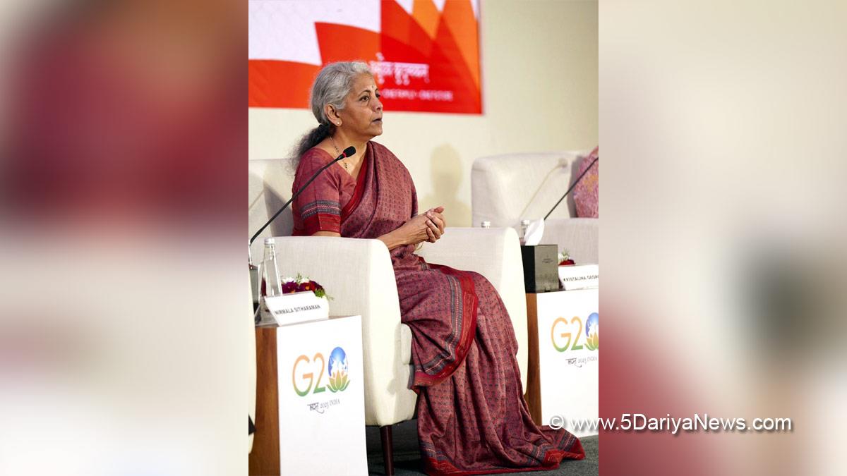 Nirmala Sitharaman, Union Minister for Finance & Corporate Affairs, BJP, Bharatiya Janata Party, US Treasury Secretary Janet Yellen, Japanese Finance Minister Shunichi Suzuki, Canadian Deputy Prime Minister, Finance Minister Chrystia Freeland, Finance Ministers and Central Bank Governors, FMCBG