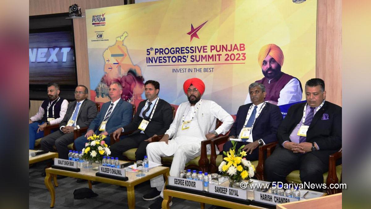 Kuldeep Singh Dhaliwal, AAP, Aam Aadmi Party, Aam Aadmi Party Punjab, AAP Punjab, Government of Punjab, Punjab Government, 5th Progressive Punjab Investor Summit 2023, Progressive Punjab Investor Summit, PPIS, Invest Punjab, Punjab Investors Summit