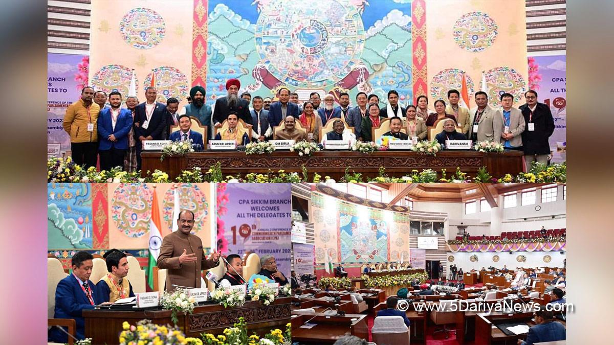 Om Birla, Kultar Singh Sandhwan, AAP, Aam Aadmi Party, AAP Punjab, Aam Aadmi Party Punjab, Government of Punjab, Punjab Government, Commonwealth Parliamentary Association, CPA, Sikkim Legislative Assembly, Gangtok, Sikkim