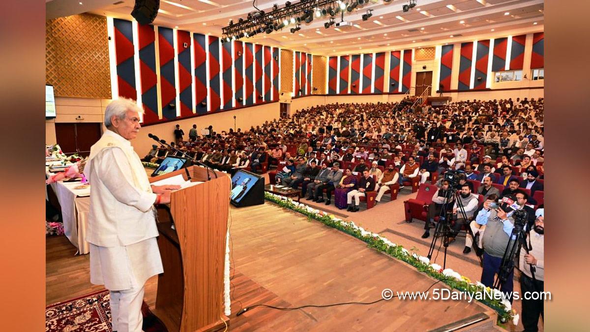 Manoj Sinha, Lieutenant Governor J&K, Raj Bhavan, Jammu, Srinagar, Kashmir, Jammu And Kashmir, Jammu & Kashmir, Pradhan Mantri Fasal Bima Yojana, PMFBY
