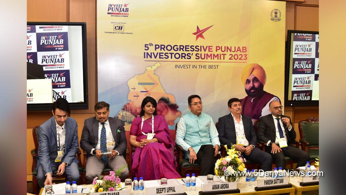 Aman Arora, AAP, Aam Aadmi Party, AAP Punjab, Aam Aadmi Party Punjab,Government of Punjab, Punjab Government, 5th Progressive Punjab Investor Summit 2023, Progressive Punjab Investor Summit, PPIS, Invest Punjab, Punjab Investors Summit
