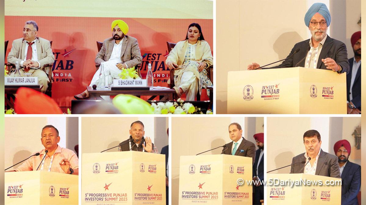 Bhagwant Mann, AAP, Aam Aadmi Party, Aam Aadmi Party Punjab, AAP Punjab, Government of Punjab, Punjab Government, Punjab, Chief Minister Of Punjab, Anmol Gagan Mann,5th Progressive Punjab Investor Summit 2023, Progressive Punjab Investor Summit, PPIS, Invest Punjab, Punjab Investors Summit
