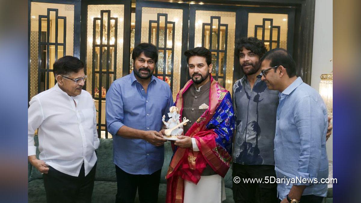Anurag Thakur, Anurag Singh Thakur, BJP, Bharatiya Janata Party, Union Minister for Information & Broadcasting and Youth Affairs & Sports, Tollywood, K Chiranjeevi, Akkineni Nagarjuna