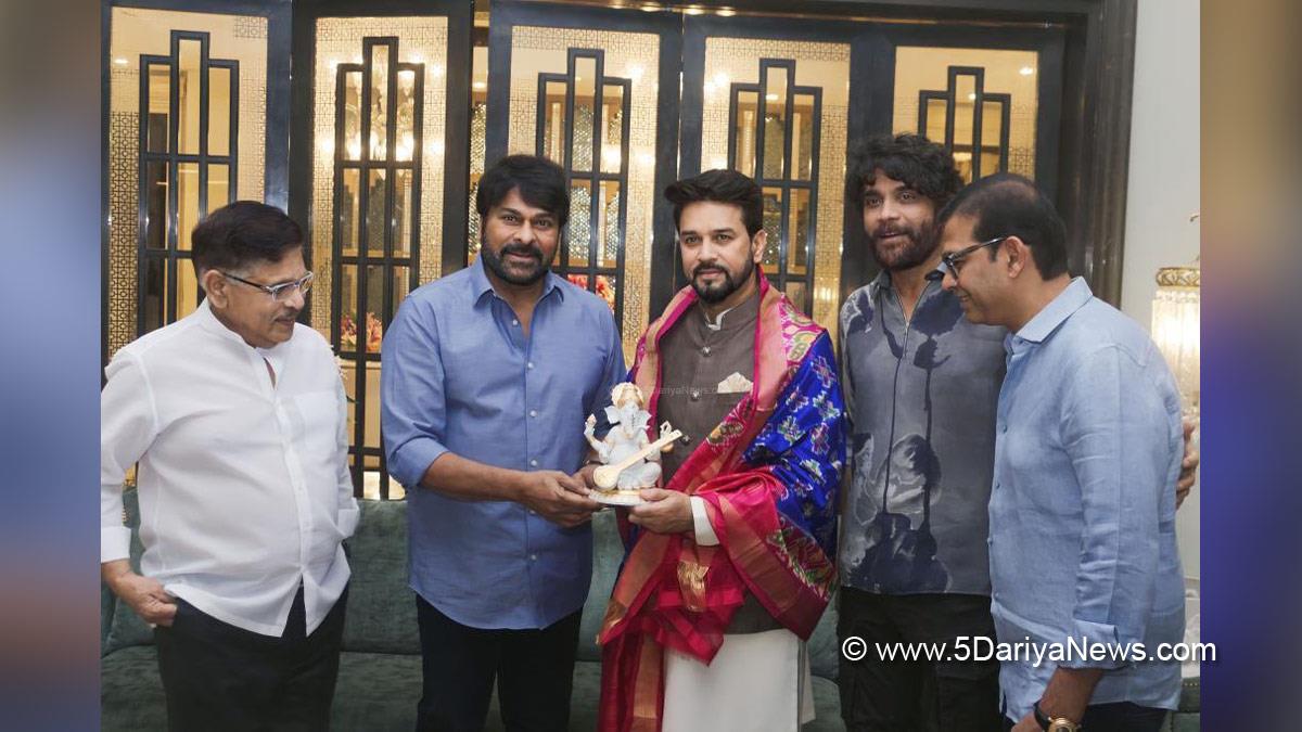 Anurag Thakur, Anurag Singh Thakur, BJP, Bharatiya Janata Party, Union Minister for Information & Broadcasting and Youth Affairs & Sports, Tollywood, K Chiranjeevi, Akkineni Nagarjuna
