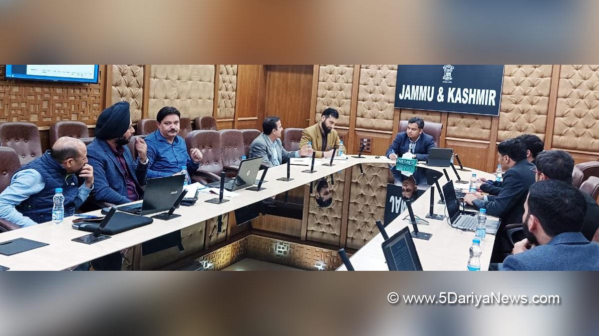 Jammu, Secretary Revenue, Piyush Singla, Dr. Piyush Singla, Jammu And Kashmir, Jammu & Kashmir