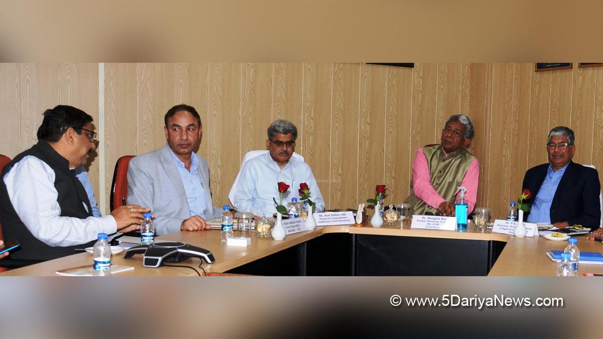 Jammu, Former DG ICAR and Secretary DARE, Dr. Mangla Rai, Atal Dulloo, Agriculture Production Department, Jammu, Kashmir, Jammu And Kashmir, Jammu & Kashmir, SKUAST Jammu, Holistic Agriculture Development Plan, HADP, Union Territory Level Apex Committee and Technical Working Group, UTLAC & TWG