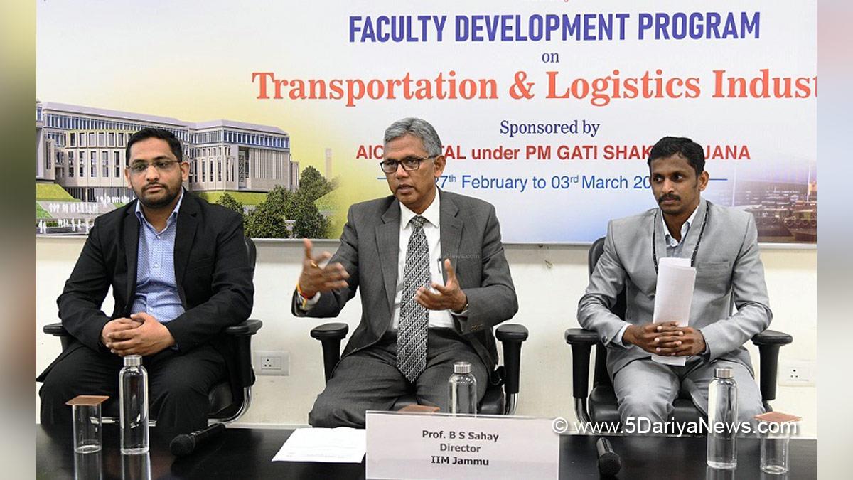 Jammu, AICTE ATAL Faculty Development Programme, Transportation and Logistics, Jammu And Kashmir, Jammu & Kashmir
