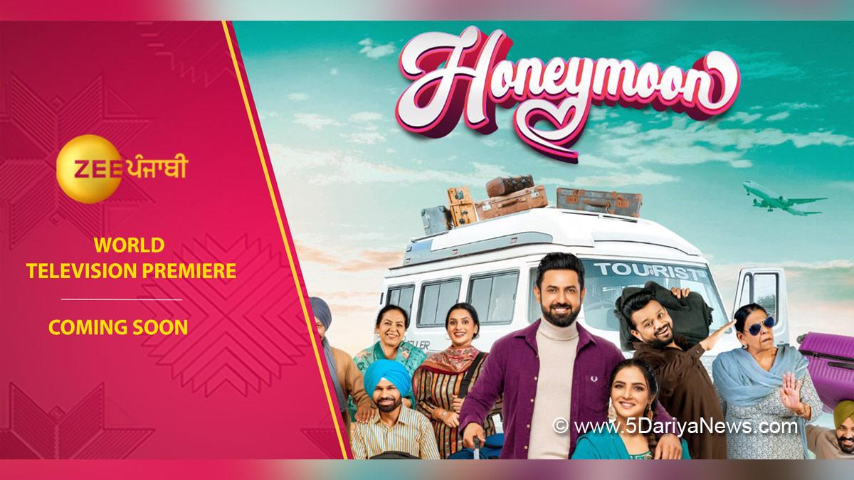 Gippy Grewal, Pollywood, Entertainment, Actress, Cinema, Punjabi Films, Movie, Zee Punjabi, Honeymoon, Honeymoon World Television Premiere