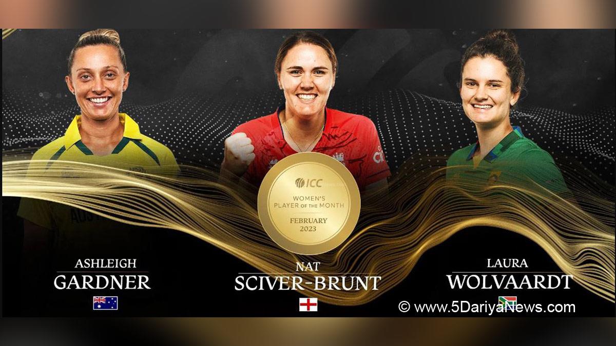  Sports News, Cricket, Cricketer, Player, Bowler, Batswoman, Ashleigh Gardner, Nat Sciver Brunt, Laura Wolvaardt, ICC Womens Player Of The Month Award For February 2023
